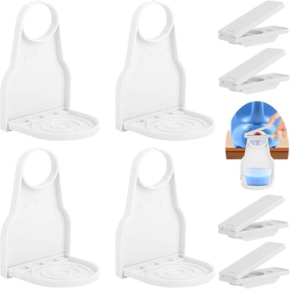 2 Pack DelloidMaz Laundry Detergent Dispenser Cup Holder, Drip Catcher Tray, Nozzle Botton Upgraded, Labor-Saving Switch, No More Mess or Leaks