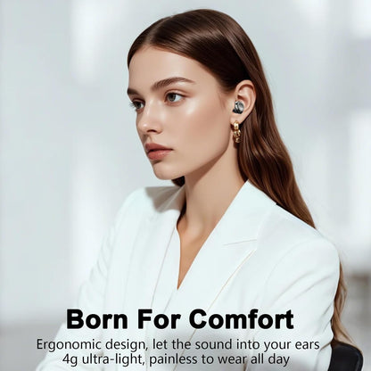 Sleep Ear Buds, 2025 True Wireless Earbuds, Ultra-Mini Bluetooth 5.4 Earbuds for Side Sleepers, 42H Play Hi-Fi Stereo 3D Bass Noise Cancelling Bluetooth headphones, USB C, IP7 Waterproof LED Earphones