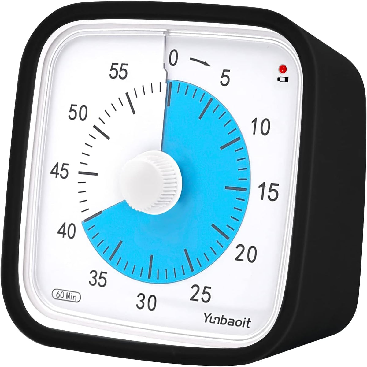 Yunbaoit Rainbow Visual Timer for Kids, 60-min Countdown Timer, Blue