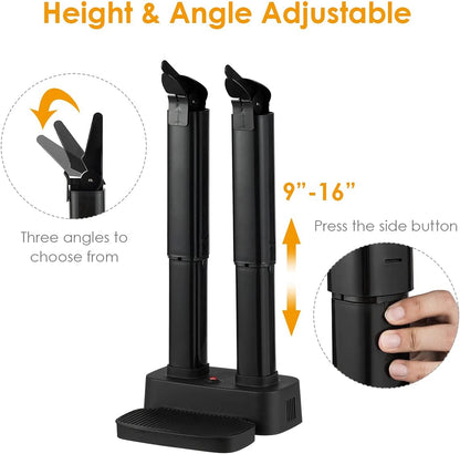 COSTWAY Electric Shoe Dryer, Double Free-Retractable Tubes for Boot, Glove, Suitable for Home, Hotel, Office