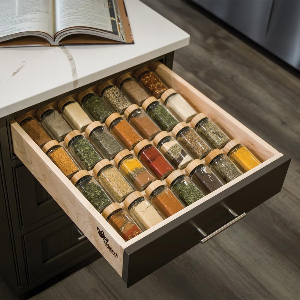 Wood Spice Drawer Organizer Insert