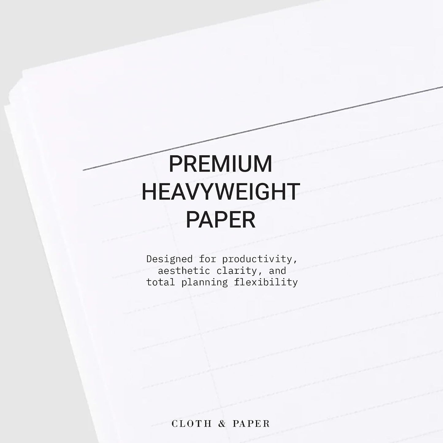 Cloth & Paper Travel Notebook | Daily Wellness Planner – Smoked Salt | Pocket Plus Wellness Planner 3.2" x 6" | Habit Tracker & Self Care Journal for Goals, Gratitude & Reflection – Soft Touch Cover