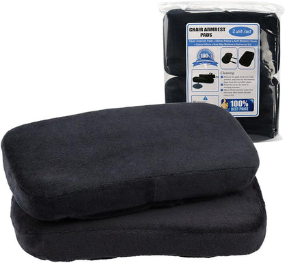 Chair Armrest Pads,Memory Foam Office Chair Arm Covers and Elbow Pillow for Elbows and Forearms Pressure Relief(Set of 2)