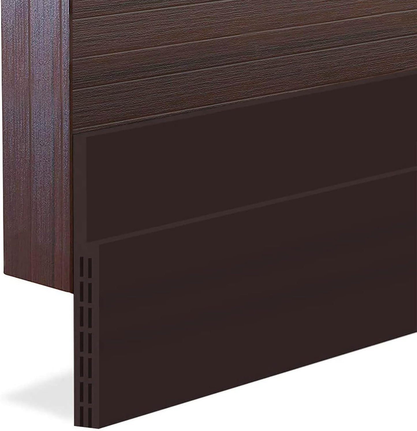[New Upgrade] Huge Gap Door Draft Stopper, 3.4" W Widened Door Sweep Seal Gap Up to 1.8" for Interior & Exterior Doors - Keeping Draft, Noise, Dust and Unwanted Animals Out,3.4" W x 39" L,White