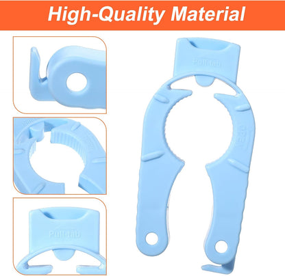 8 Pcs Water Bottle Opener Plastic Bottle Cap Opener Multi-Purpose Orange Soda Can Openers Plastic Jar Grip for Weak Hands Home Kitchen Camping Outdoor Adventure