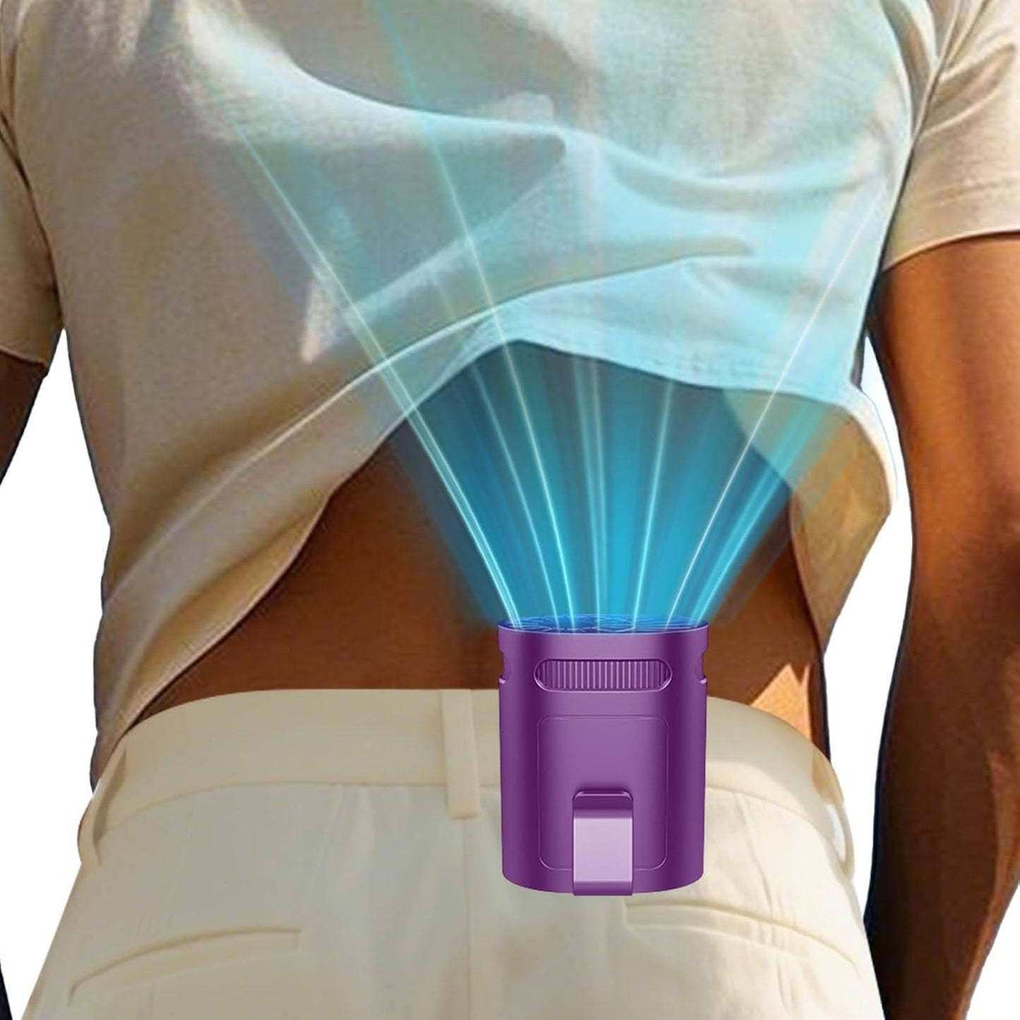 Neck Fan with Cooling Plate-24H Quiet Powerful Fans that Blow Cold Air-5 Speed&Power LED Display-USB 5500mAh Bladeless Wearable Personal AC Cooler for Women,Men,Kids,Travel,Outside,Indoor White