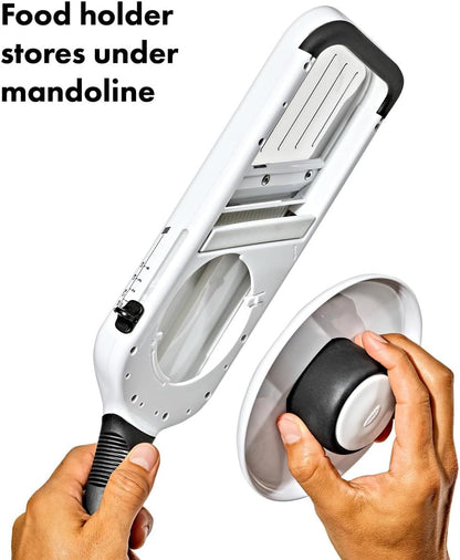 OXO Good Grips Precision Handheld Mandoline, Mandoline Slicer, Adjustable Thickness Vegetable Slicer for Everyday Prep
