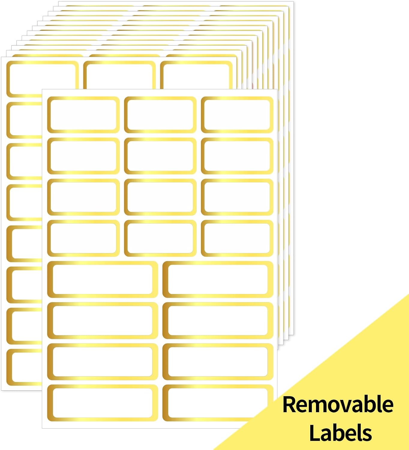1000 Blank Removable Freezer Labels, Blank Removable Labels Water Oil Resistant with Perforation Line for Food Containers Jars Pantry Organization (Each Measures 1x 3 Inch)
