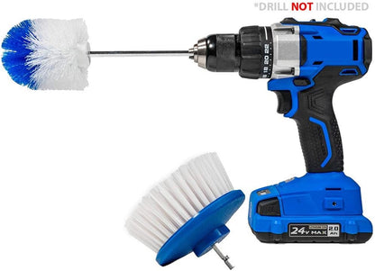 Multi-Purpose Drill Brush Attachment, Showers, Tubs, Carpet, Tile, Grout, Medium Bristle for Ultimate Cleaning Power