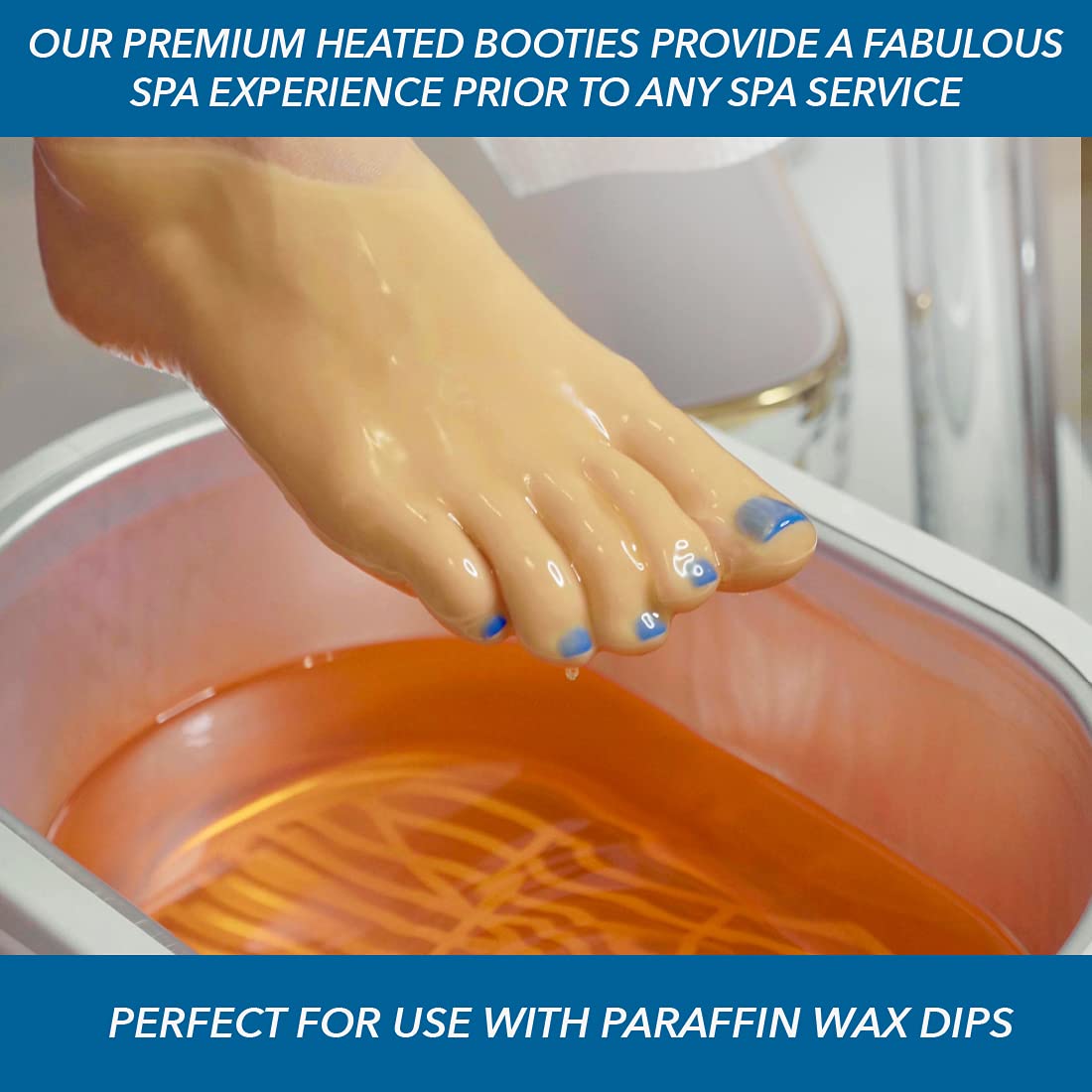 ForPro 1-Pair Heated Booties, Moisturizing | for Spa, Waxing & Salon Services, Disposable Spa Wear, Salon Apparel, Esthetician Supplies, Salon & Spa Essentials