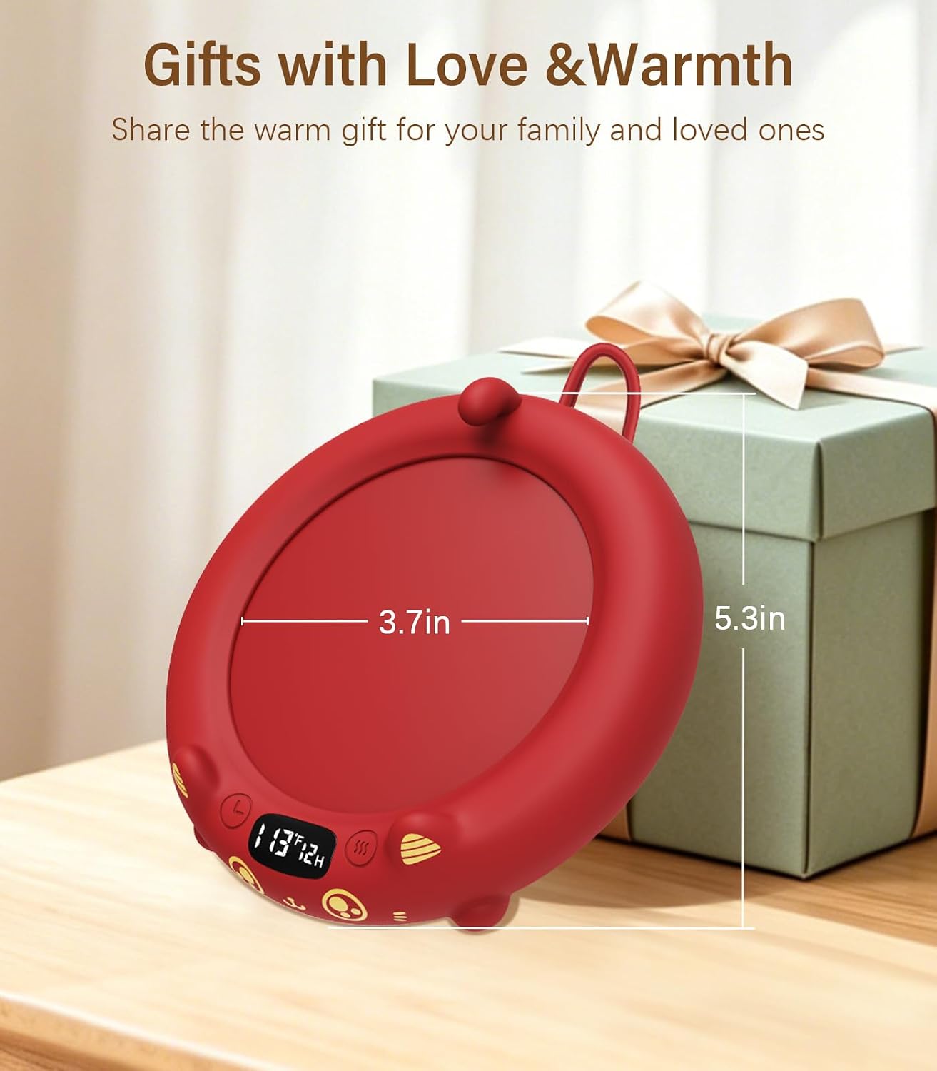 Supsonic Coffee Mug Warmer, Cup Warmer for Desk with 4 Temp Settings | Fast heating beverage, 2-12h Auto shut-off, Constant temperature, Smart gift for women men, Works with tea, milk, candle