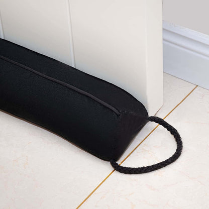 Under Door Draft Stopper Decorative Wind Stopper 36 inch for Door & Window, Weighted Animal Air Draft Stopper for Bottom of Door with Hanging Loops - Brown Dog