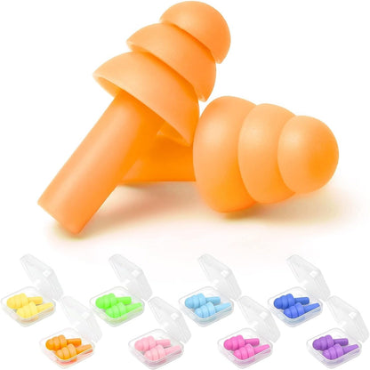 Earplugs for Sleeping Noise Cancelling, 8Pairs Reusable Ear Plugs