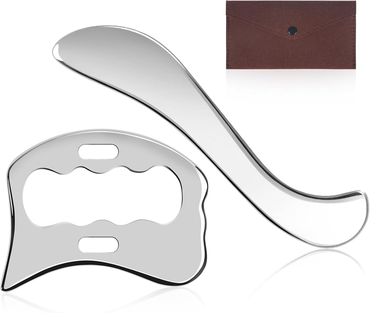 Gua Sha Scraping Tool Stainless Steel, Body Massage for Neck Back