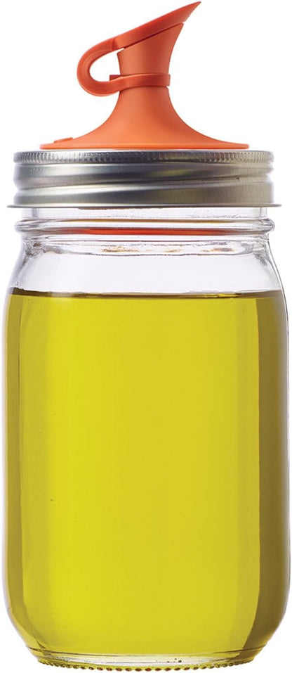 Jarware Herb Saver Lid for Wide Mouth Mason Jars, Green