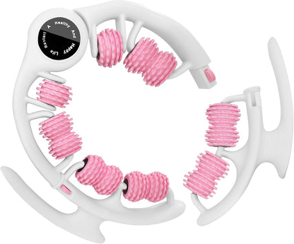 Anti-Cellulite Massage Roller with Handles for Legs & Thighs | Textured roller with detachable handles for legs, thighs and buttocks; compact design for easy storage.