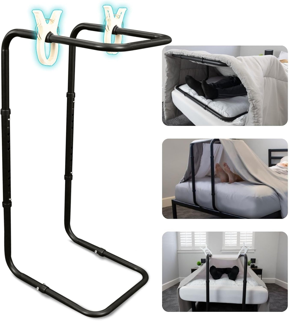 Vive Blanket Lifter for Feet 26"-34" - Adjustable Bed Foot Protector - Bed