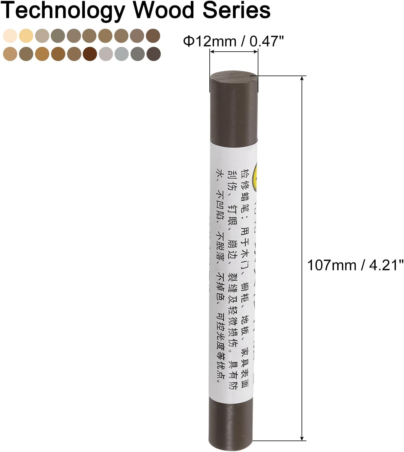 uxcell Furniture Repair Wax Crayons Kit, 20Pcs - Wood Filler Stick, Touch Up Furniture Markers - for Scratches Holes Tables Desks Wooden Floor Laminate Covers, Gray Series