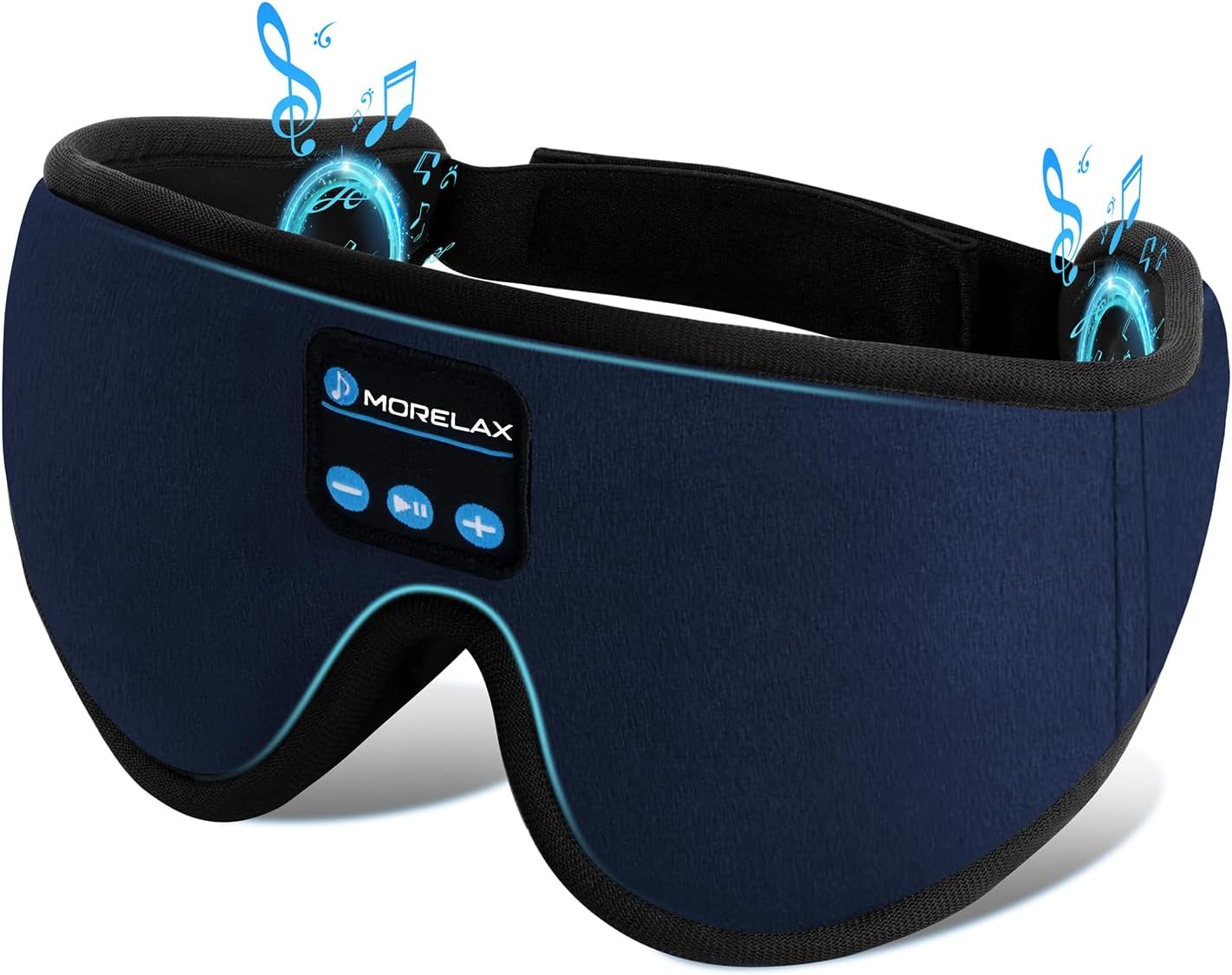 Sleep Headphones,Sleep Mask for Side Sleeper,3D Eye Mask for Sleeping with Stereo Speakers,Bluetooth Headphone,Perfect for Gifts for Women/Men Black
