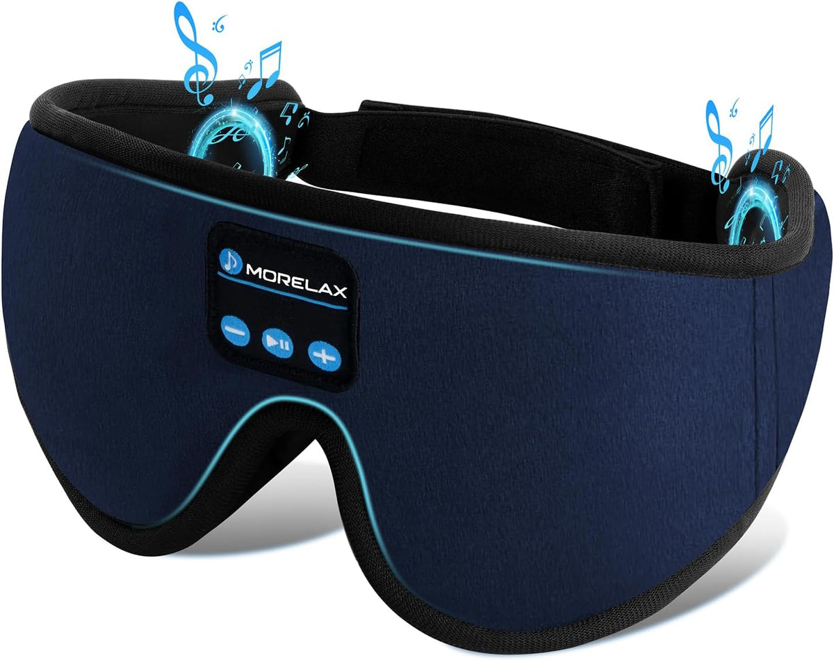 Sleep Headphones,Sleep Mask for Side Sleeper,3D Eye Mask for Sleeping with Stereo Speakers,Bluetooth Headphone,Perfect for Gifts for Women/Men Black