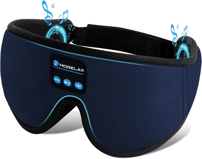 Sleep Headphones,Sleep Mask for Side Sleeper,3D Eye Mask for Sleeping with Stereo Speakers,Bluetooth Headphone,Perfect for Gifts for Women/Men Black
