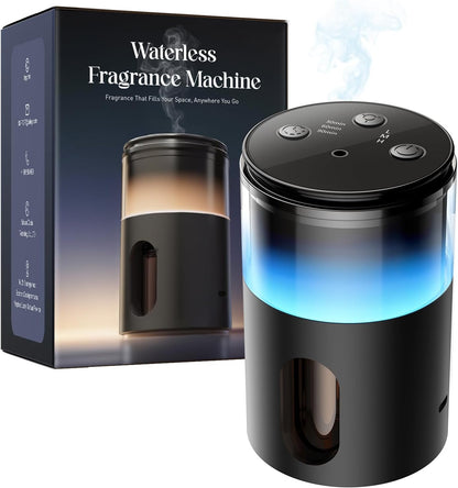 Waterless Essential Oil Diffuser: 𝟗-𝐂𝐨𝐥𝐨𝐫 𝐋𝐄𝐃 for Home