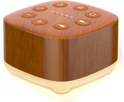 Meditation White Noise Sound Machine 30 Soothing Sounds with 32 Volume Control 12 Night Light 5 Timers Portable Sleep Machine for Travel Powered by AC or USB Sleep Therapy for Baby Kids Adults (Black)