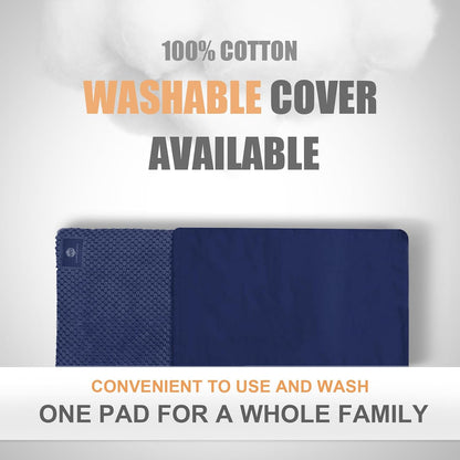 UNCN Wide Microwave Heating Pad with Washable Cover 9.5 x 16in Microwavable
