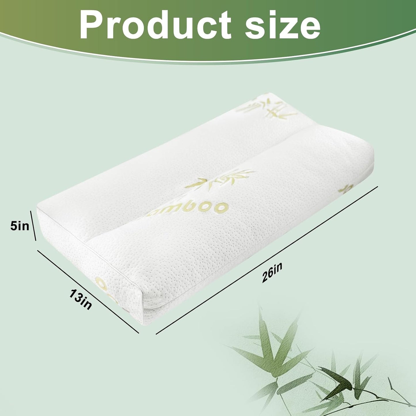 MINUPWELL 6.5" Knee Pillow for Side Sleepers - 100% Shredded Memory Foam Leg Pillow for Side Sleeping - Between Leg & Under Hip Pillow - Relieving Leg, Back, and Knee Pain - High Supportive
