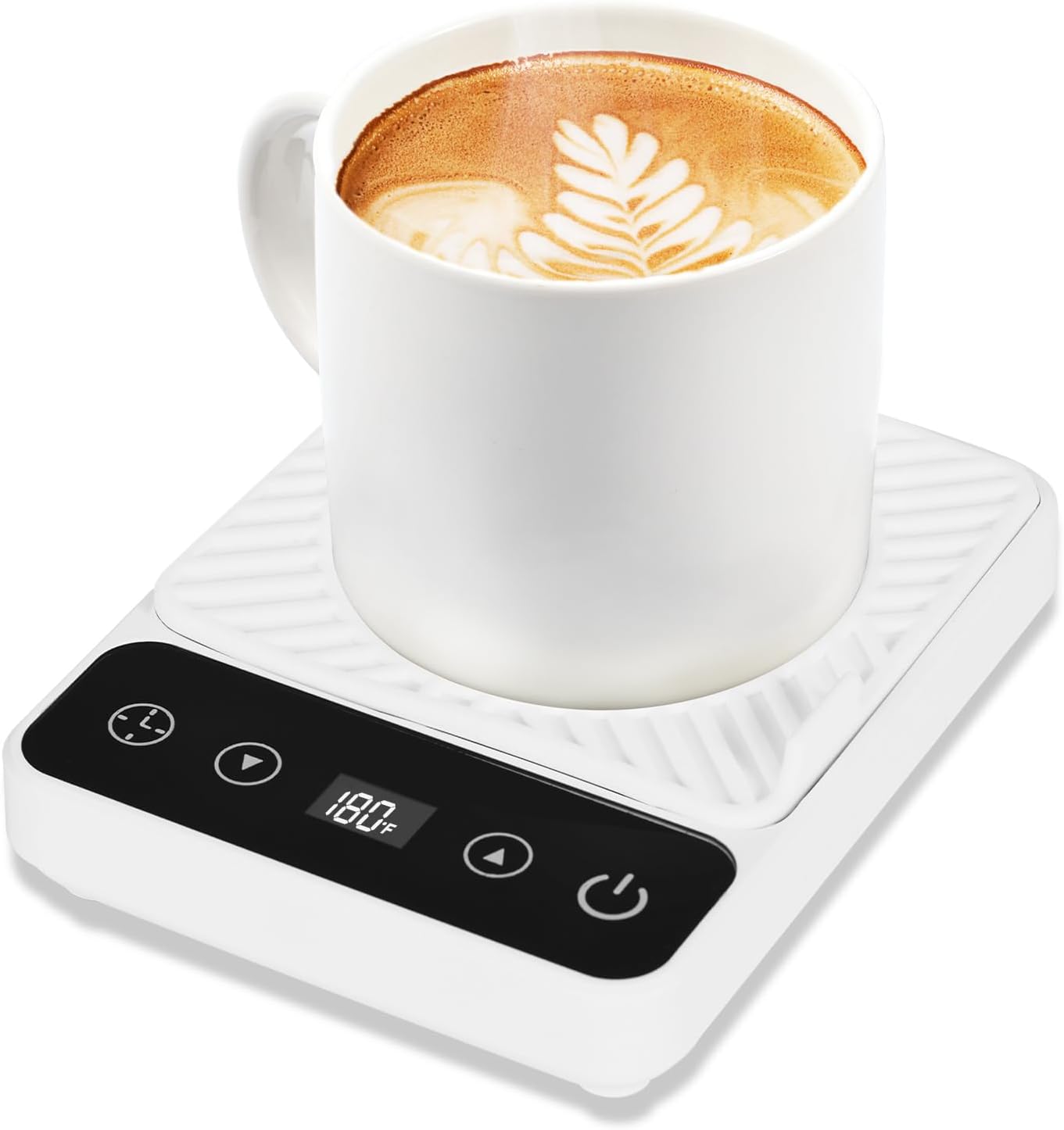 Mug Warmer - Electric Coffee Mug Warmer with Timer,Coffee Cup Warmer for Desk Auto Shut Off,Smart 6-Temperature Control, Coffee Accessories for Coffee Lovers, White | Coffee Cup Warmer for Desk Auto Shut Off,Smart 6-Temperature Control, Coffee