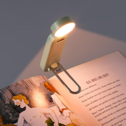 VAVOFO USB Rechargeable Bookmark Reading Light, Blue Light Blocking Amber LEDs for Bedtime Reading - Clip On, 9 Lighting Modes
