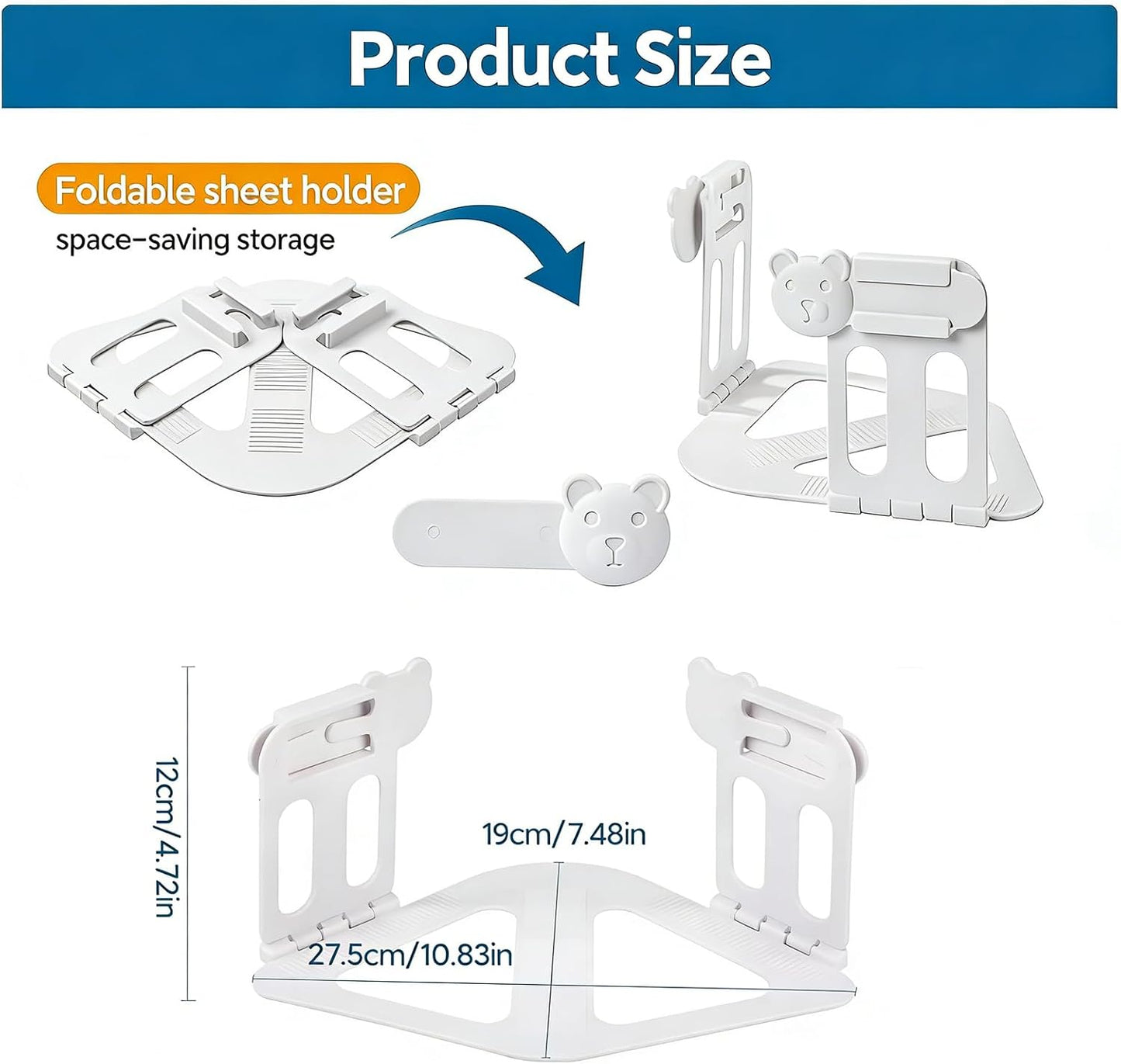 4-Pack Bed Sheet Holders for Corners, Heavy-Duty Mattress Straps with Reinforced Clips, Fabric-Safe Sheet Grippers, Universal Fit forFit All Sheet Size (White)