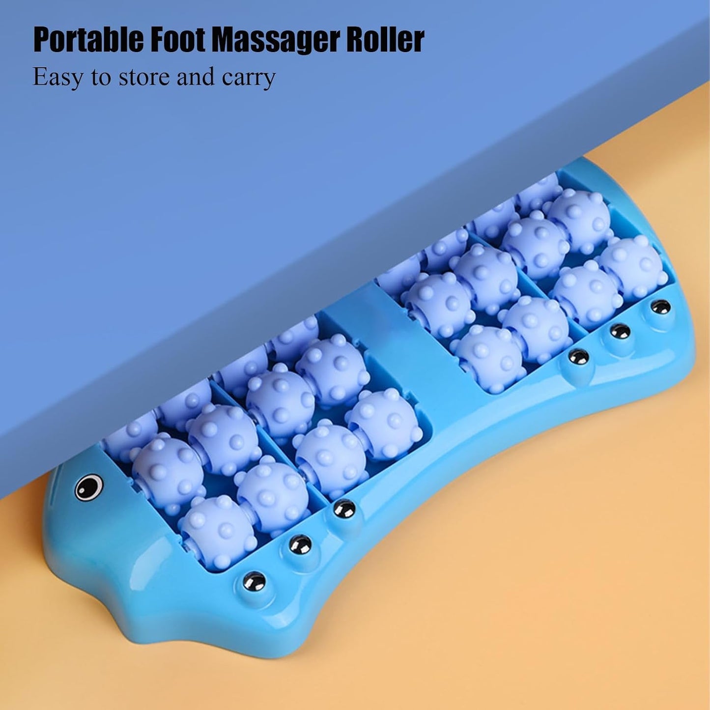 Foot Roller Massager for Plantar Fasciitis Relief, Large Size Roller Foot Massage Shiatsu Acupuncture Massage, Reflexology Tool,Heel, Arch, Muscle Aches, Foot Pain, Stress Relief - Relaxation Gift