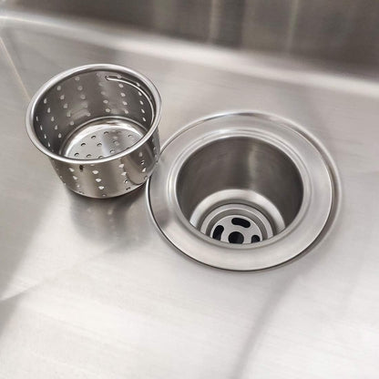 GZILA Kitchen Sink Drain Basket Only, 3-inch Basket for Kitchen Sink Strainer Replacement, Deep Cup Strainers with Handle, SUS 304 Stainless Steel