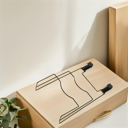 Alipis Pot Lid Organizer for Cabinet Door Hanging Pot Lid Holder Rack with 4 Hooks 2-Tier Cutting Board Organizer Inside Cabinet Door Kitchen Storage for Lids 12.12 X 8.07 X 3.22 in