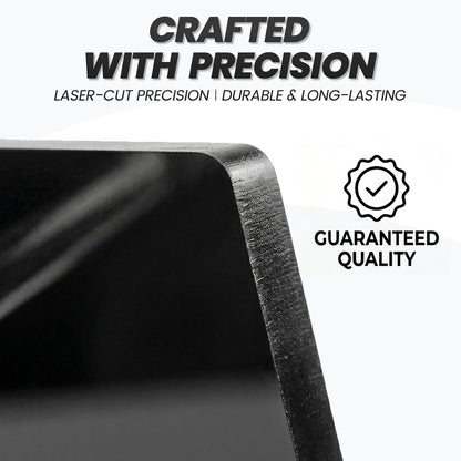 Sticker Dispenser Adjustable Label Roll Holder 2 Divider Disks | Holds 3 Rolls, Easy Assembly, Durable Acrylic, Fits Multiple Roll Sizes, Smooth Dispensing, Home, Office, Retail, Business