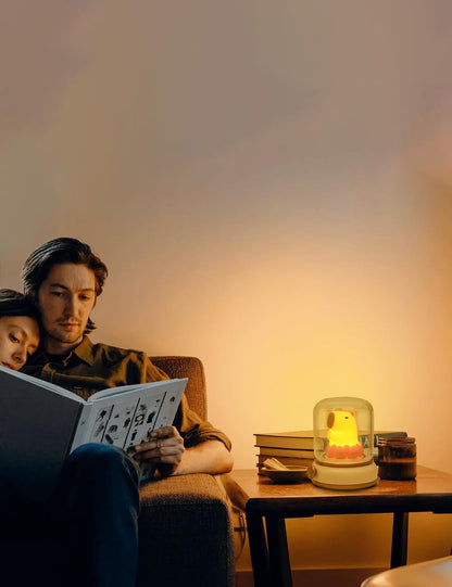 WANIDEA Night Light for Kids, Rechargeable Night Light for Bedroom | Stepless Dimming, Retro Flame, Room Decor, Warm Candlelight, Gifts for Kids, Bedside Lamp With USB-C Charging Cable