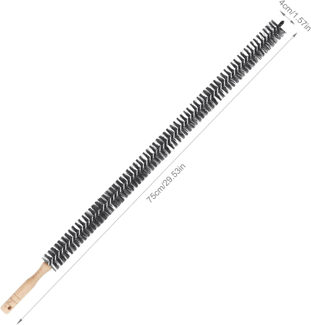 Radiator Cleaning Brush, Flexible Wood Handle Radiator Duster Brush Long Handled Dryer Lint Brush Radiator Duster Radiator Cleaner Brush Dryer Vent Brush for Radiator