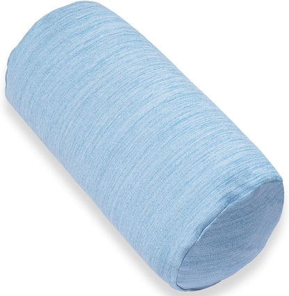 1 MIDDLE ONE Round Cylinder Bolster Pillow with Removable Cooling Cover, Tube Roll Cervical Pillow for Head, Neck, Back and Legs Support, 13"x 6", Grey