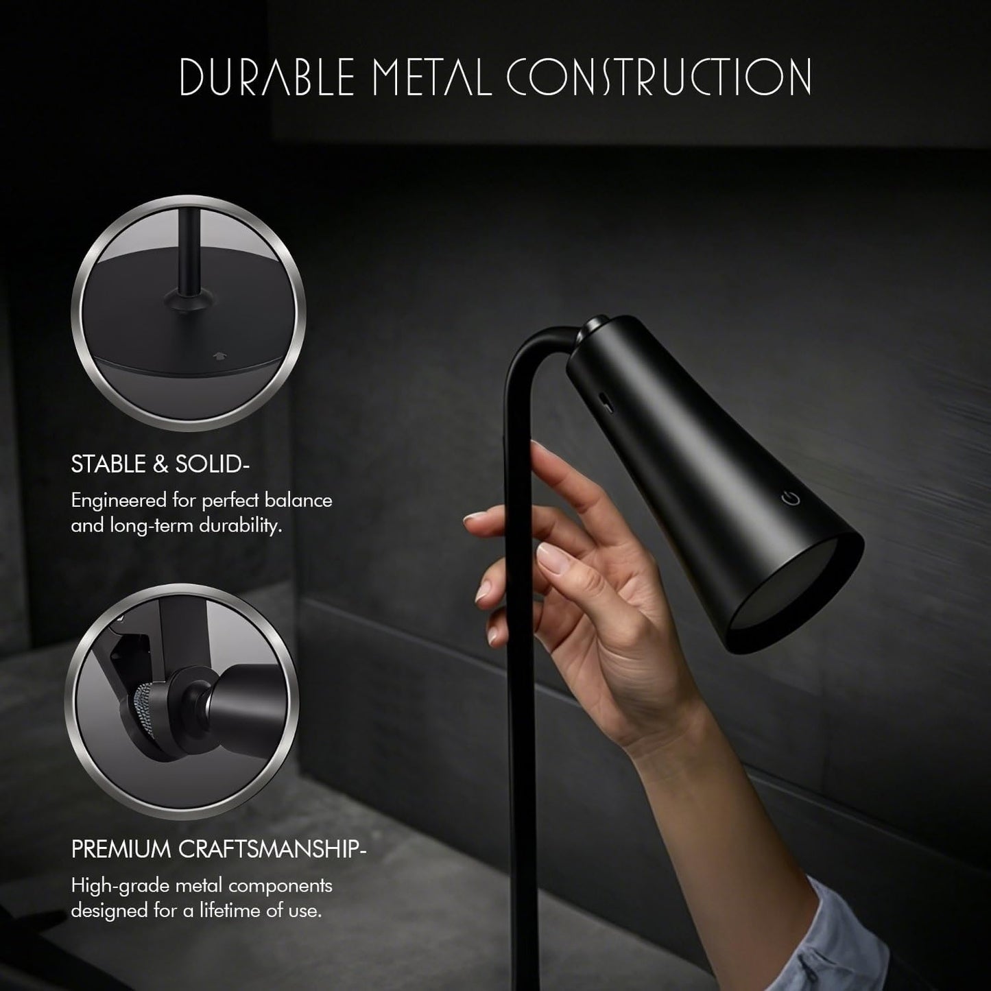 4-in-1 Rechargeable Desk Lamp, Clip and Wall Light, 2 Pack | Use as a desk, clip, wall, or handheld light with USB-C recharge and flexible placement.