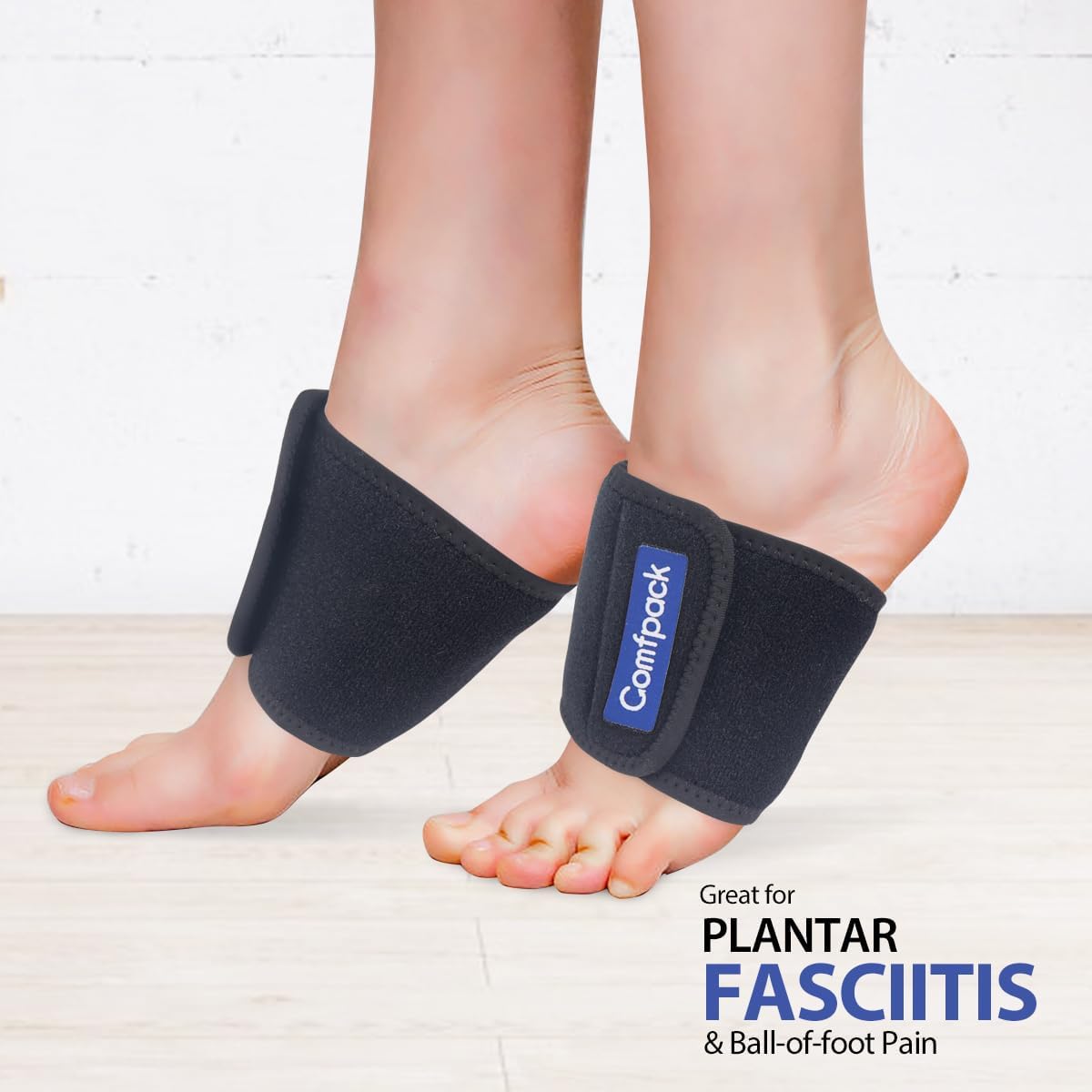 Comfpack Cold Therapy Wrap with 2 Packs for Pain Relief, Reusable Gel Ice Packs for Foot Plantar, Wrist, Ankle, Great for Sprains, Muscle Pain, Bruises, Injuries | Hot and Cold Ice Packs for Foot Plantar, Wrist, Ankle, Great for Sprains, Muscle Pain,