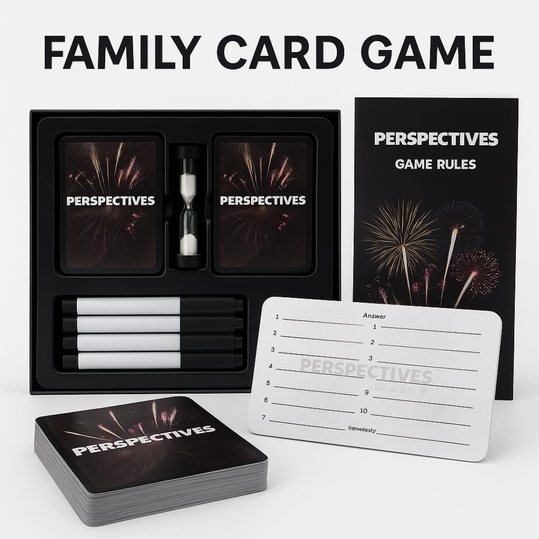 Perspectives: Laugh & Discover How Your Family Really Sees Things! Get to Know Each Other Better - Family Games Perfect for Travel and Family Vacations - Ages 10+