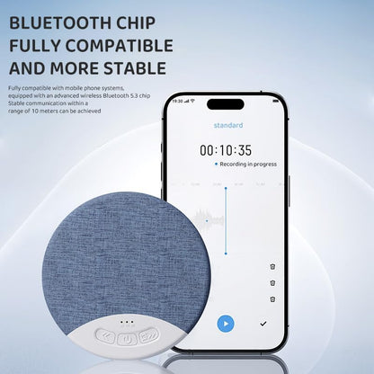 Bluetooth Pillow Speaker for Sleeping, Sleep Pillow Speaker with White Noise Timer Wireless, Mini Bone Conduction Sleep Aid with Stereo Bass, Private Sleep Headphones for Adult Kids (Blue)