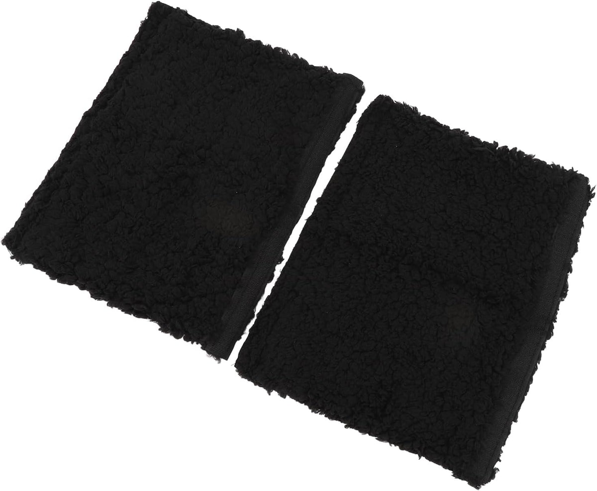 Brrnoo Sheepskin Chair Armrest Pad, Fleece Armrest Cushion for Chairs, Enhanced Comfort and Skin Protection Armrest Protector for Home or Office Use Fits Most Chairs (Grey)