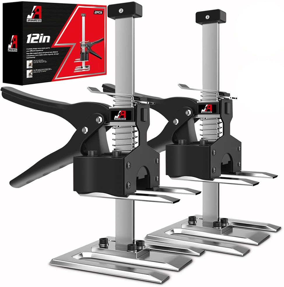 2 Pack Labor Saving Arm Jack Handle, 6.69 Inch Lift Height 440LBS Multifunctional Handheld Lifter Tool, Furniture Jack Height Adjuster for Cabinet Wall Tile Construction Installation