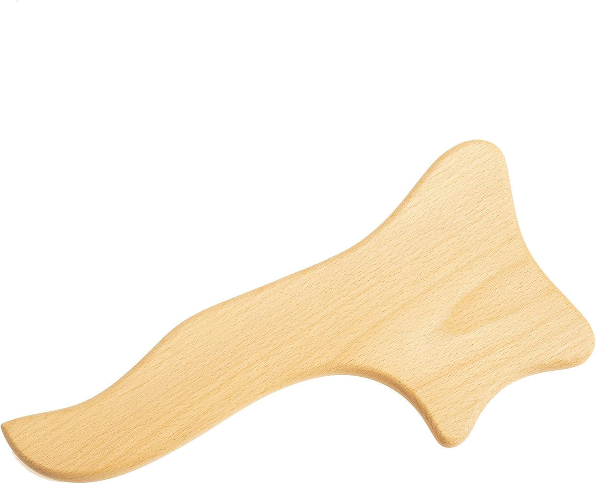 Wood Roller Massager for Body - 15.6 inch Lymphatic Drainage Manual Massage Tools for Sculpting, Muscle Shaping, Celulite Remover - Wooden Massage Tool for Manual Maderotherapy
