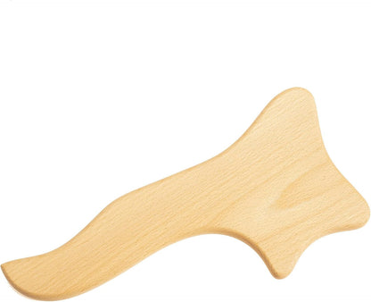 Wood Roller Massager for Body - 15.6 inch Lymphatic Drainage Manual Massage Tools for Sculpting, Muscle Shaping, Celulite Remover - Wooden Massage Tool for Manual Maderotherapy
