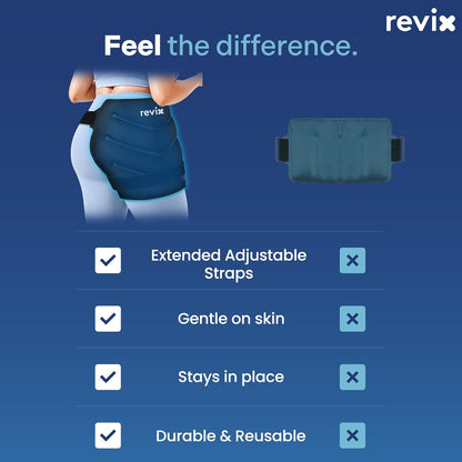 REVIX Extra Large Hip Ice Pack Wrap After Surgery, Cold Packs for Hip