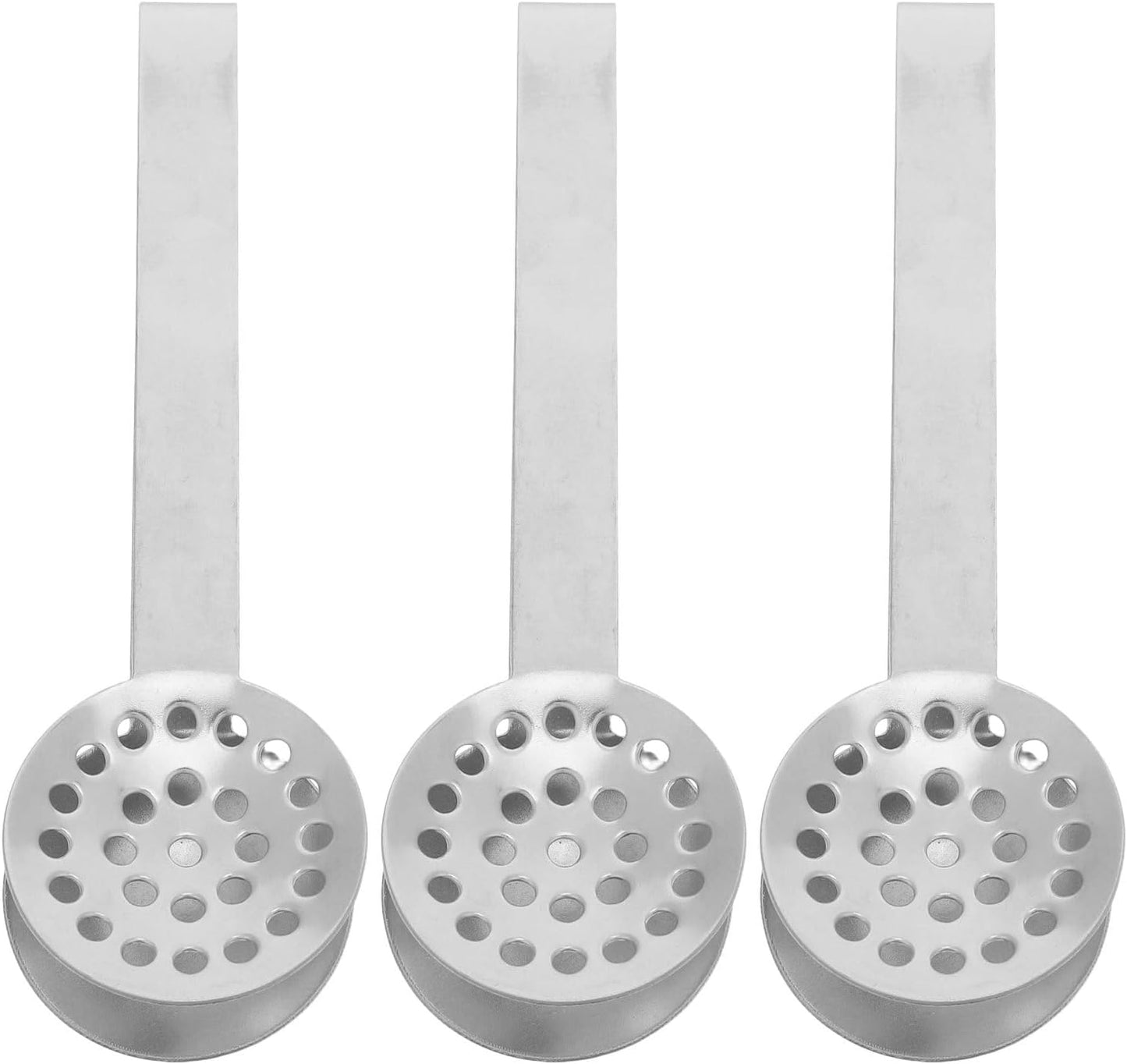 OUNONA 3pcs Tea Bag Squeezer Tongs: Filter Strainer Clip - Tea Squeezer for Loosing Leaf Bags Gripping Ice Cube and Sugar Silver