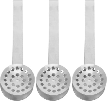 OUNONA 3pcs Tea Bag Squeezer Tongs: Filter Strainer Clip - Tea Squeezer for Loosing Leaf Bags Gripping Ice Cube and Sugar Silver